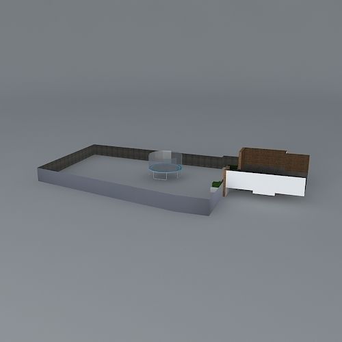 Garden design Free 3D model_1