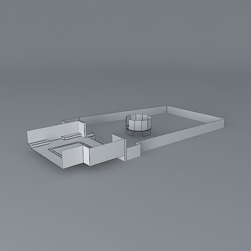 Garden design Free 3D model_3