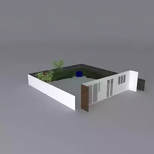 Simple rear garden design