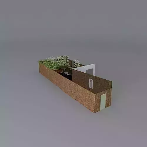 Courtyard garden with pool and lush planting 