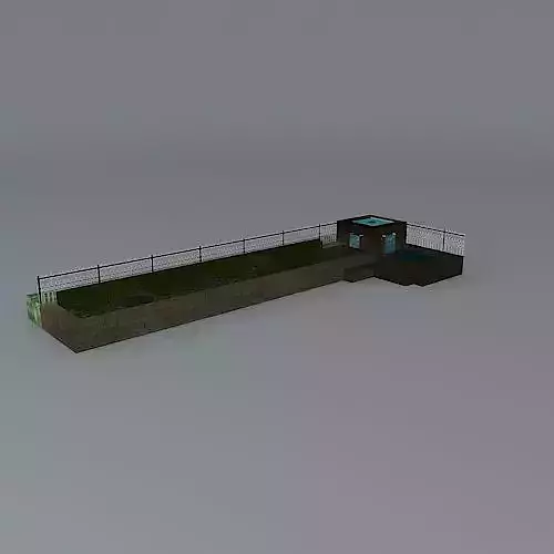 L shaped water feature 