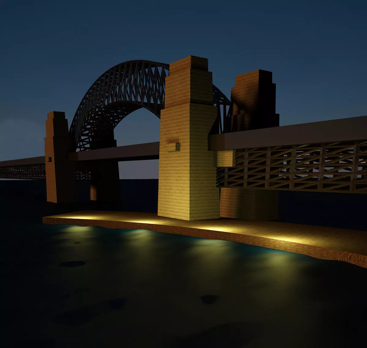 Sydney Harbour Bridge Model 3D model_0