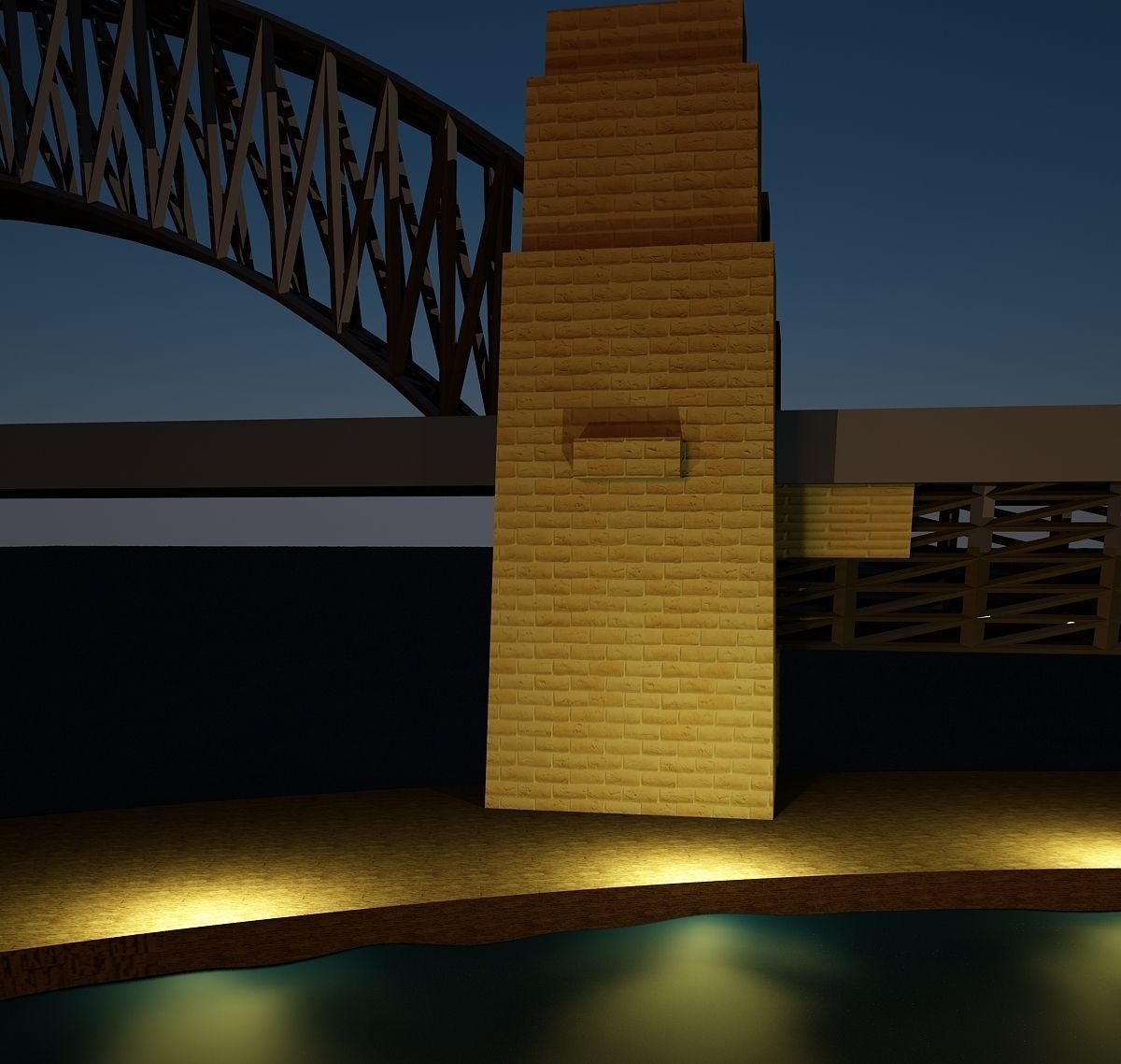 Sydney Harbour Bridge Model 3D model_1