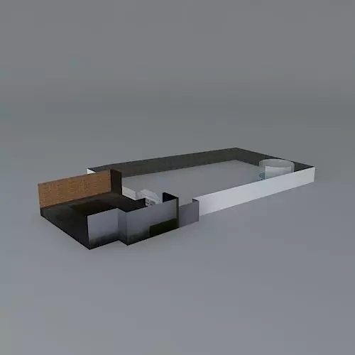 Garden design Free 3D model_0