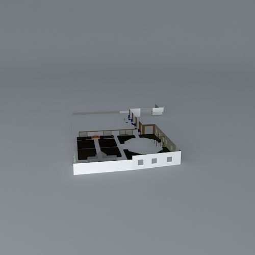 Country garden  Free 3D model_2