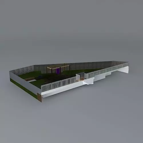 Garden design  Free 3D model_0