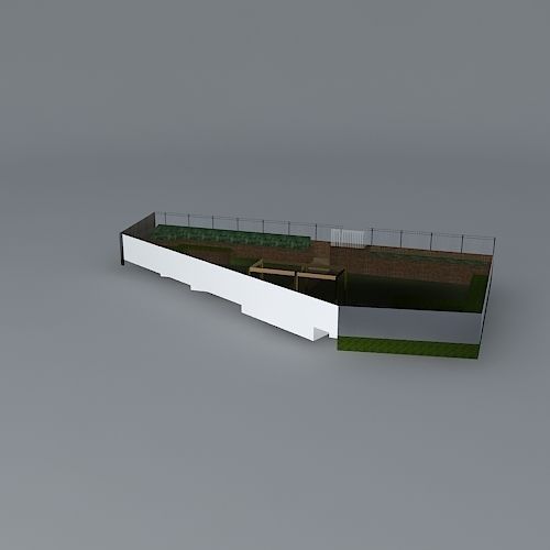 Garden design  Free 3D model_1