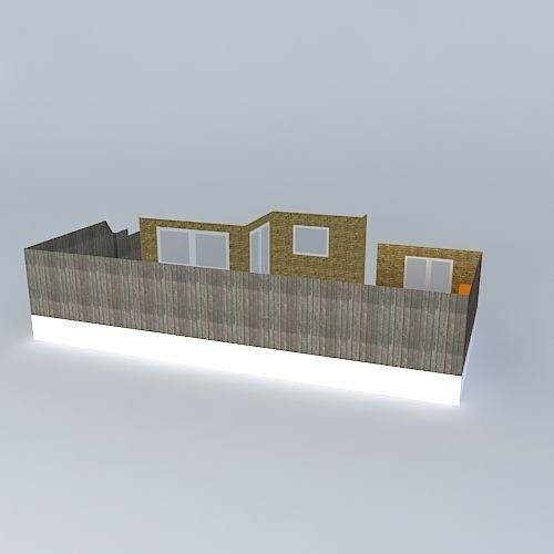 Low maintenance garden  Free 3D model_1