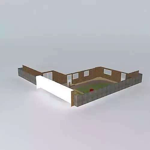 Sunken seating area garden design