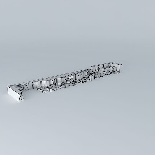 Water feature Free 3D model_3