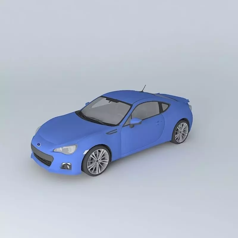Subaru BRZ FA20 2014 Free 3D model_0