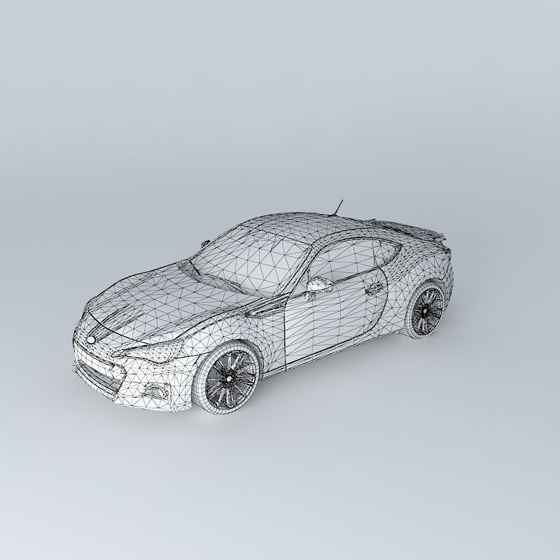 Subaru BRZ FA20 2014 Free 3D model_3