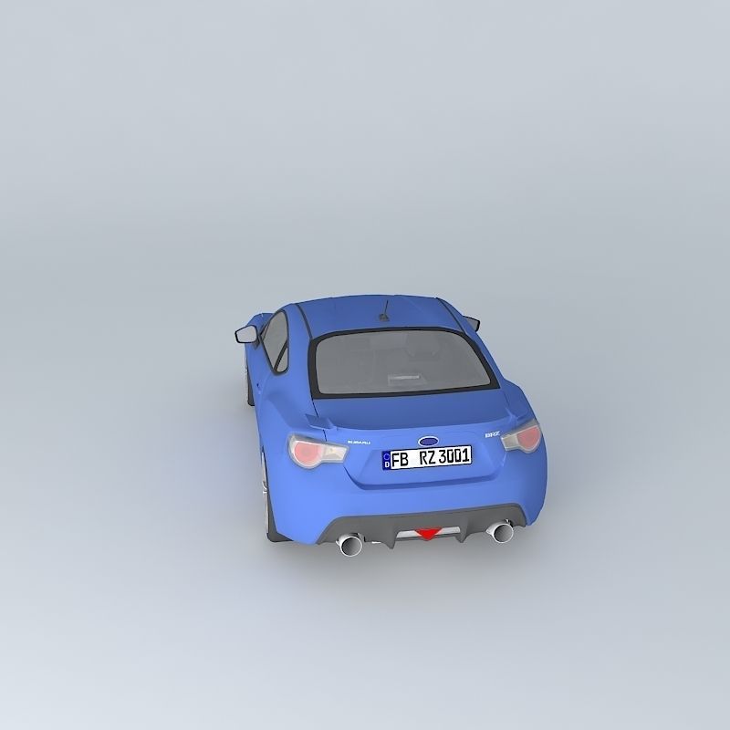 Subaru BRZ FA20 2014 Free 3D model_2