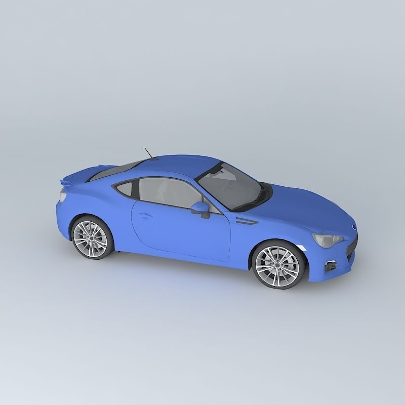 Subaru BRZ FA20 2014 Free 3D model_1