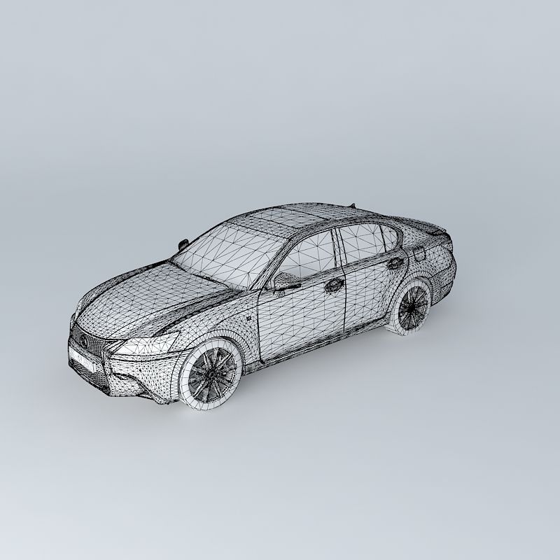 Lexus GS 350 F Sport L10 2013 Free 3D model_3