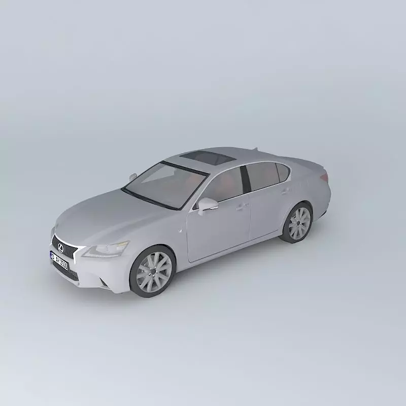 Lexus GS 350 F Sport L10 2013 Free 3D model_0