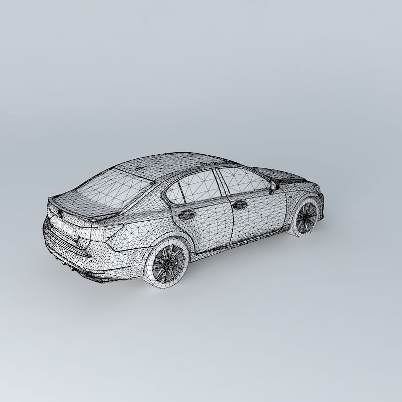 Lexus GS 350 F Sport L10 2013 Free 3D model_4