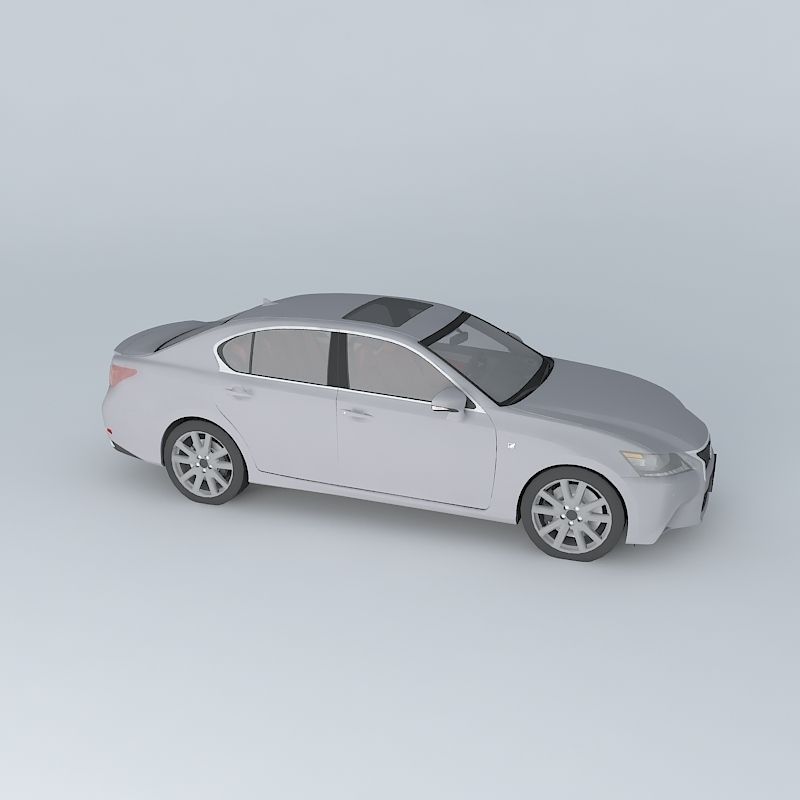 Lexus GS 350 F Sport L10 2013 Free 3D model_1