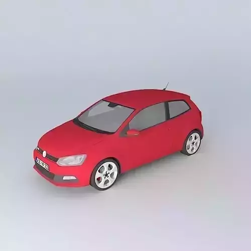 Volkswagen Polo GTI Mk5 Typ 6R 2012 Free 3D model