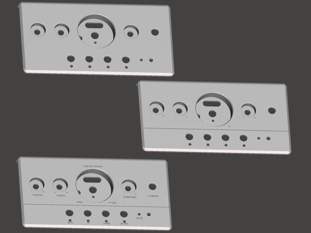Sound system control panel Free 3D print model_4