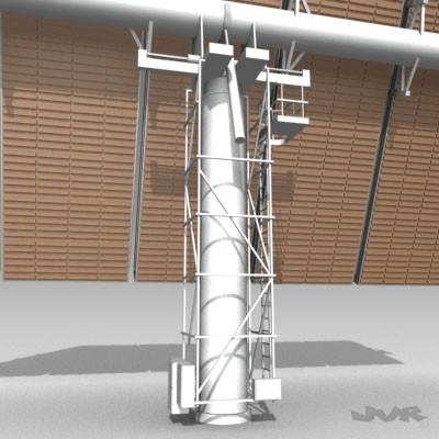 Solar Tower 3D model_3
