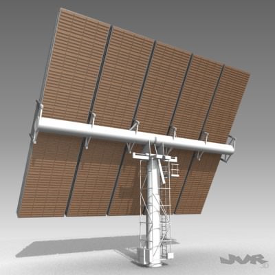 Solar Tower 3D model_1