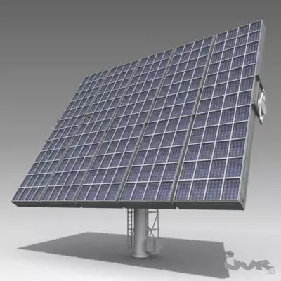 Solar Tower 3D model_0