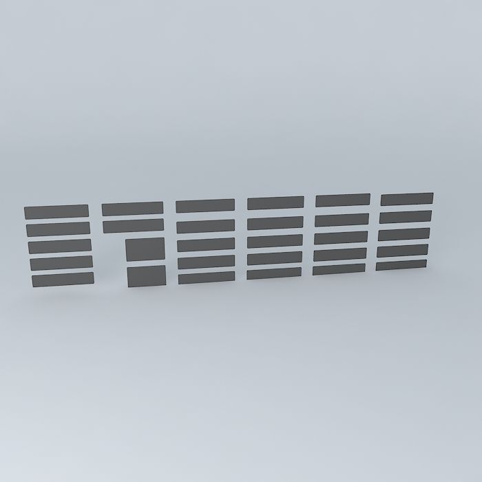 Deutsch license plates Free 3D model_2