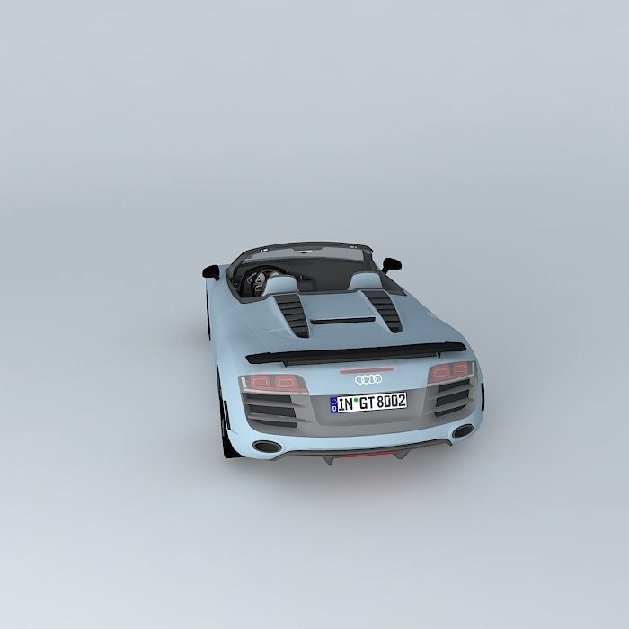 Audi R8 GT Spyder Typ 42 2012 Free 3D model_2