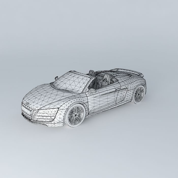 Audi R8 GT Spyder Typ 42 2012 Free 3D model_3