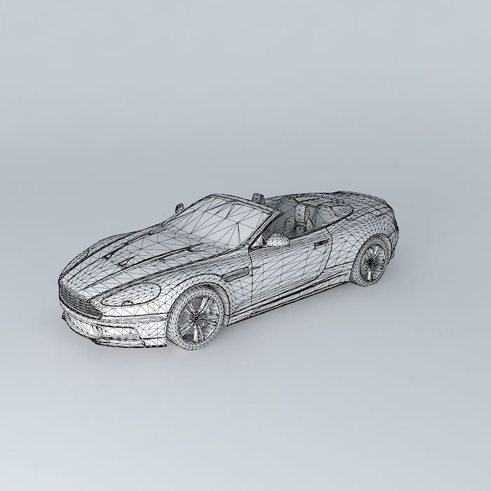 Aston Martin DBS Volante 2010 Free 3D model_3