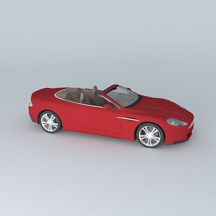 Aston Martin DBS Volante 2010 Free 3D model_1