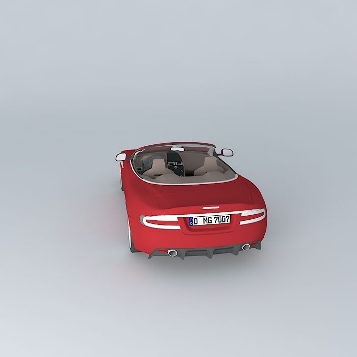 Aston Martin DBS Volante 2010 Free 3D model_2