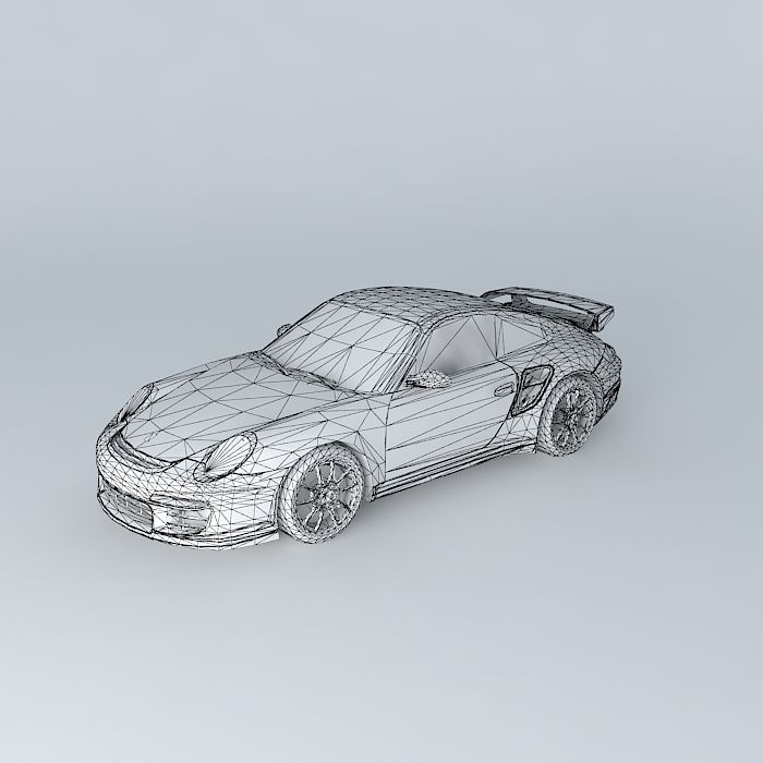 Porsche 911 GT2 Type 997 2009 Free 3D model_3