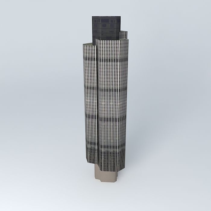 Tower 42, London Free 3D model_2