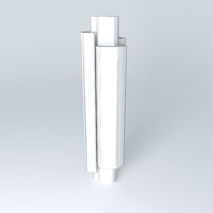 Tower 42, London Free 3D model_3