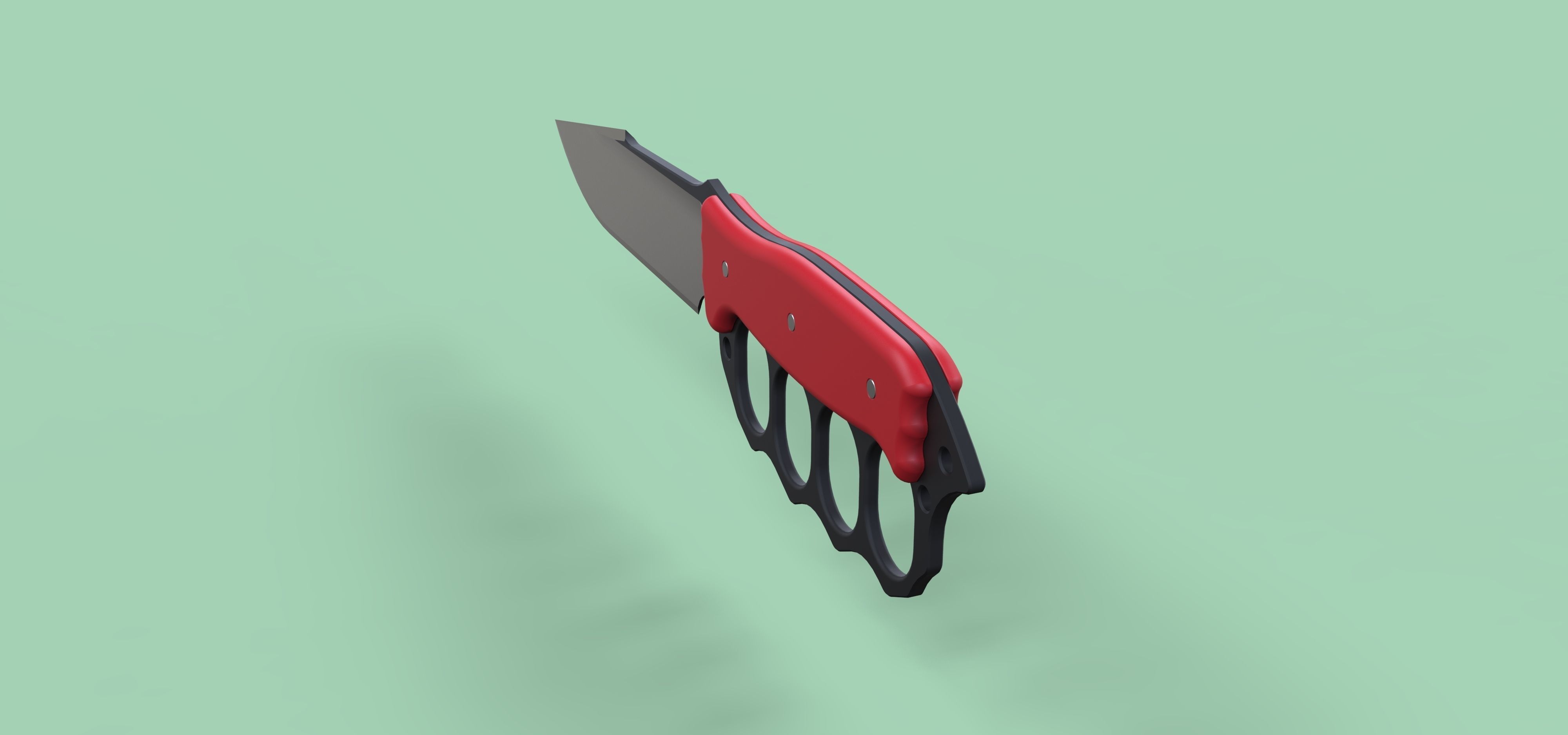 Dagger knife 3D model_10