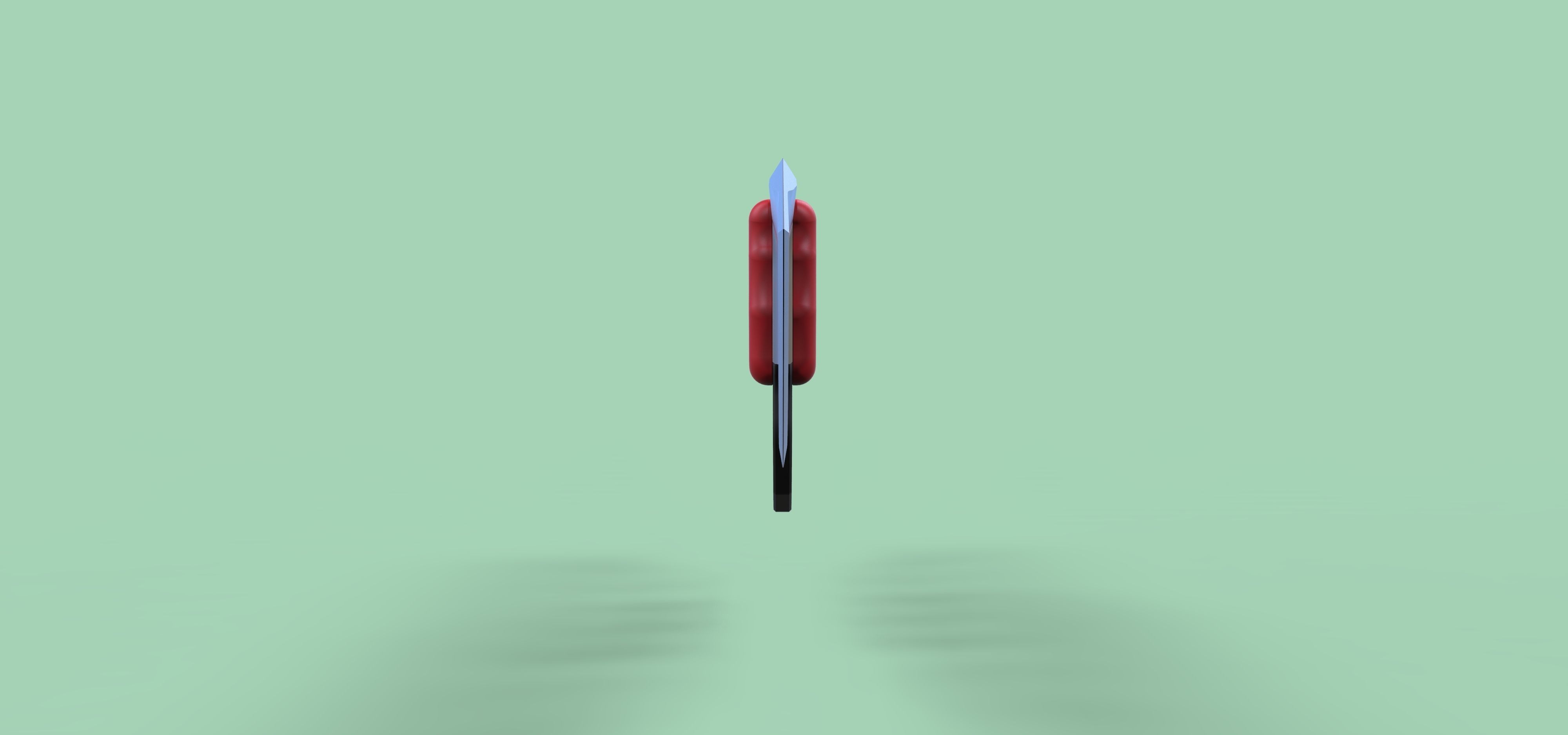 Dagger knife 3D model_5