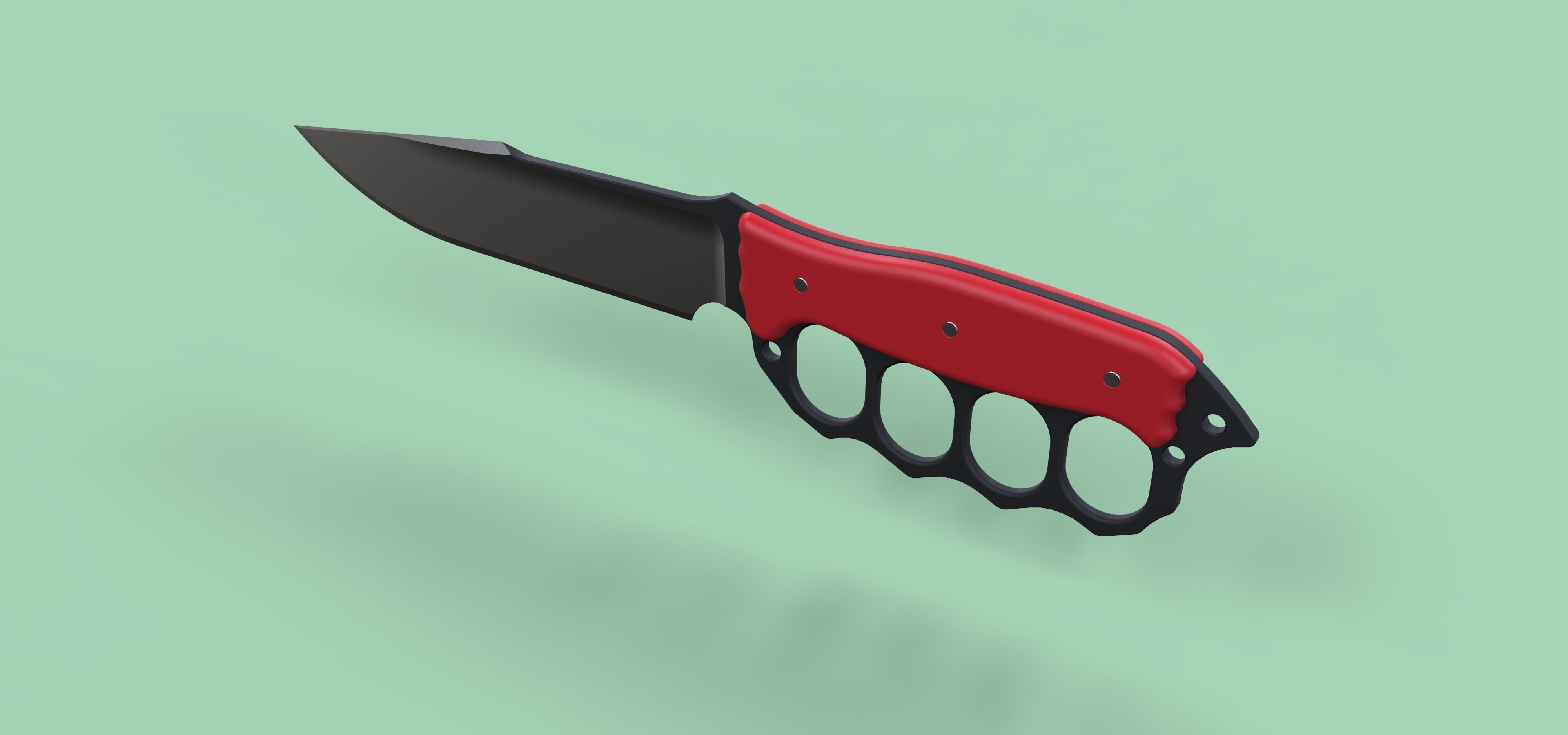Dagger knife 3D model_8