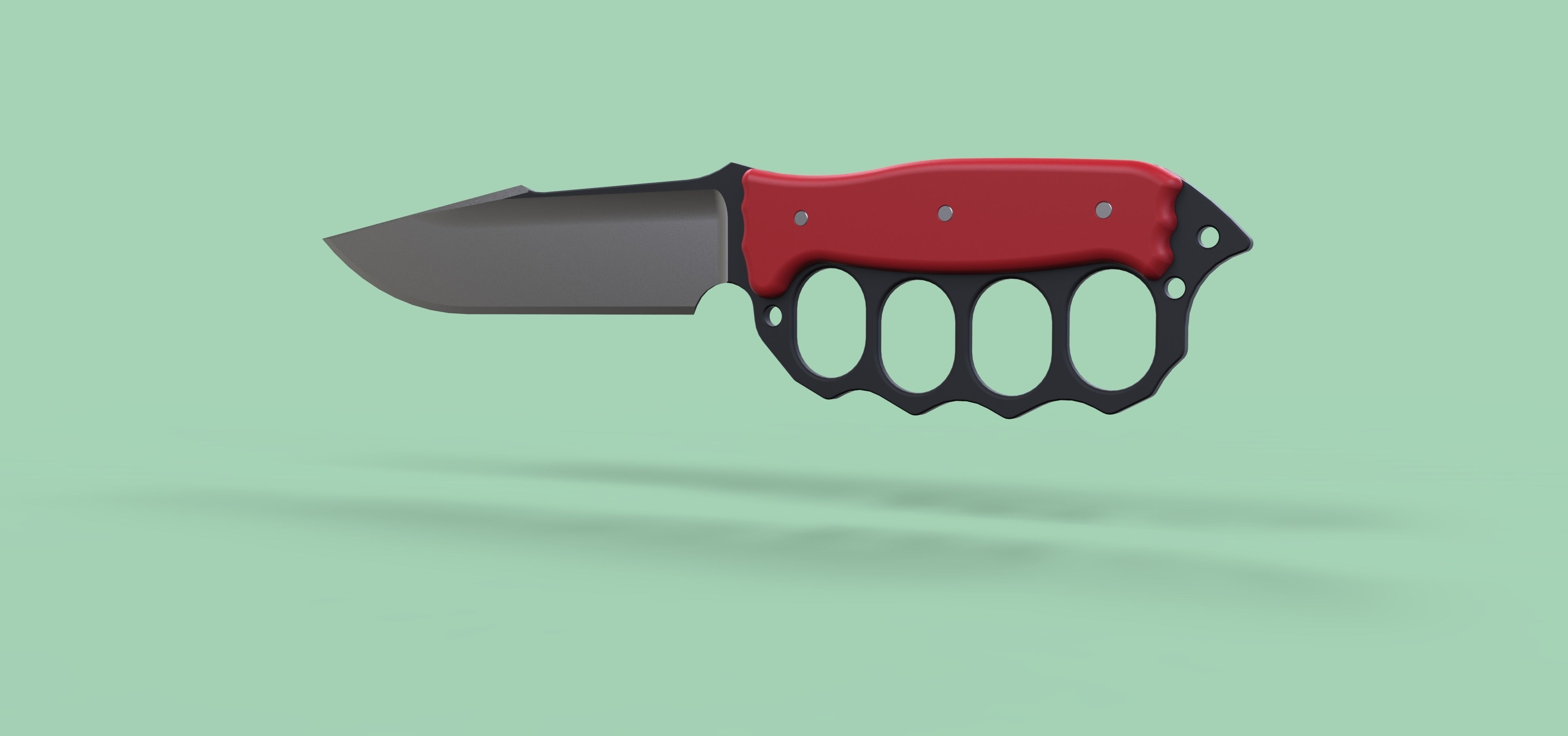 Dagger knife 3D model_9