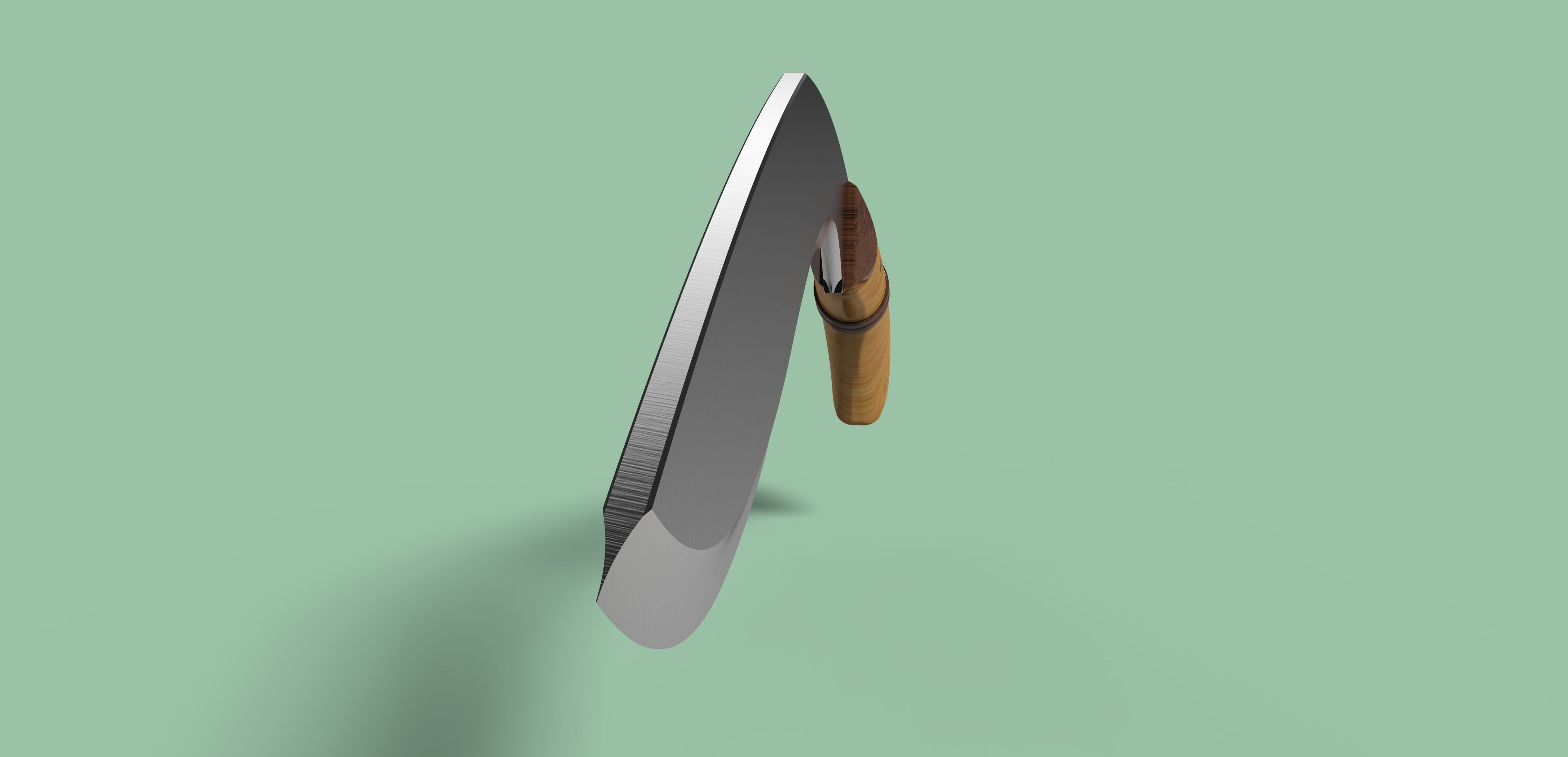 Kukri knife 3D model_5