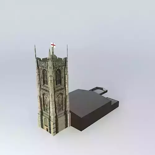 Derby Cathedral, Derby Free 3D model