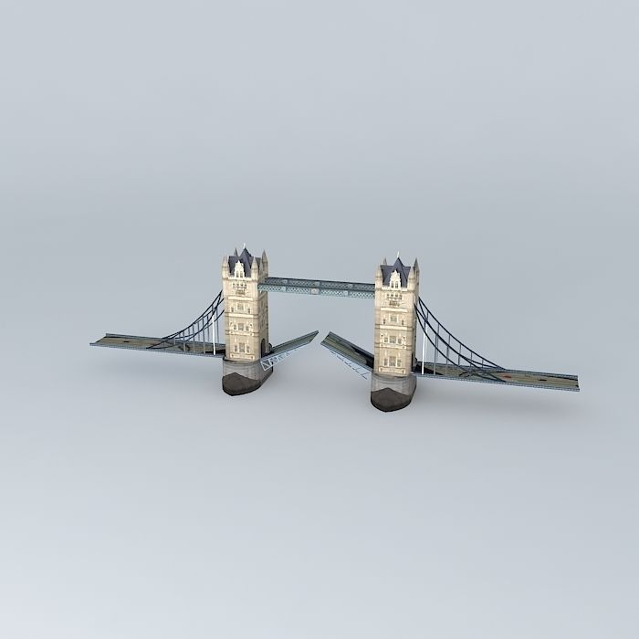 Tower Bridge, London Free 3D model_2