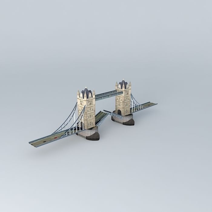 Tower Bridge, London Free 3D model_1