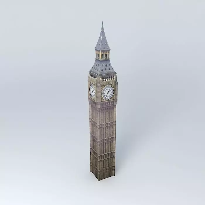Westminster Clock Tower (Big Ben), London Free 3D model
