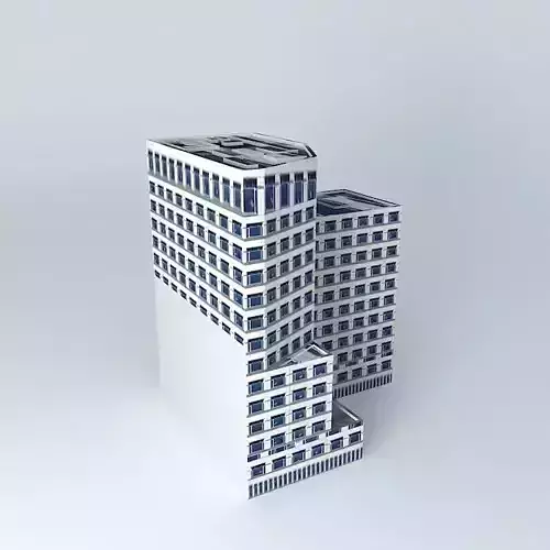 1 Cabot Square, London Free 3D model 1 Cabot Square, London Free 3D model