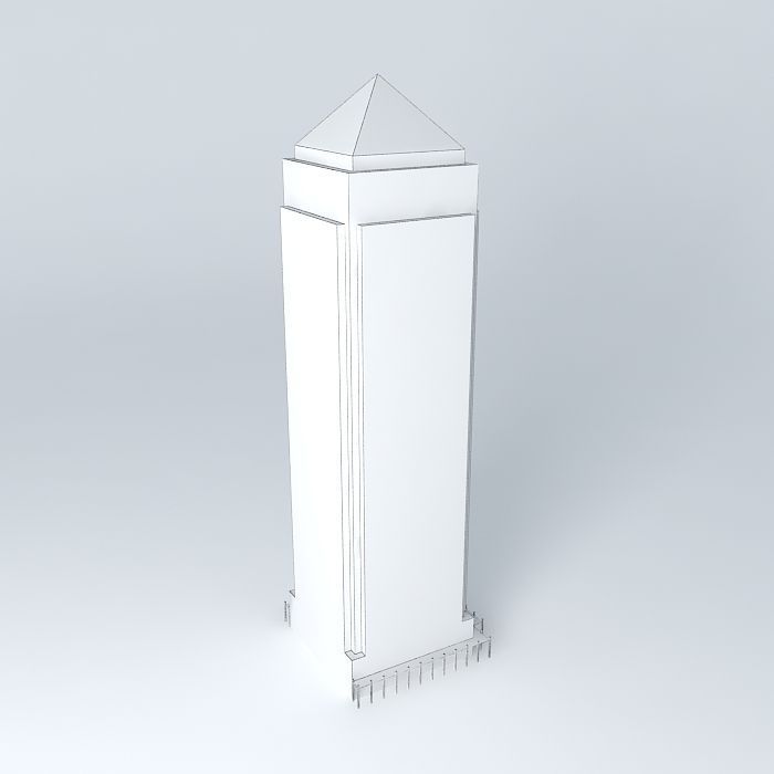 One Canada Square, Canary Wharf, London, UK Free 3D model_3