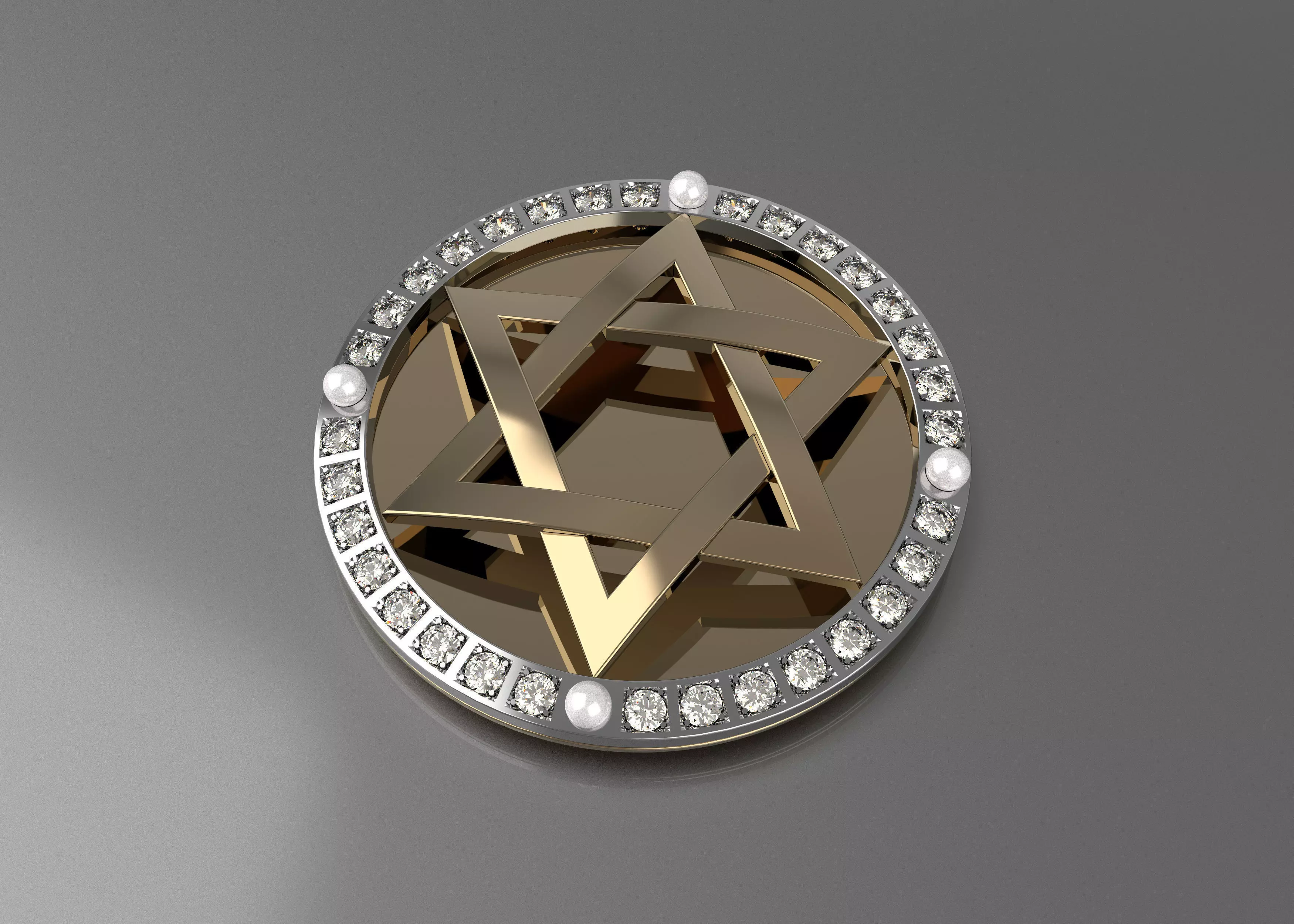 star of David 036 3D print model_0