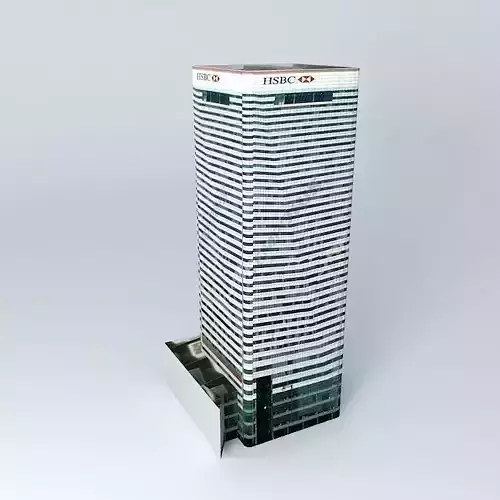 8 Canada Square, London Free 3D model