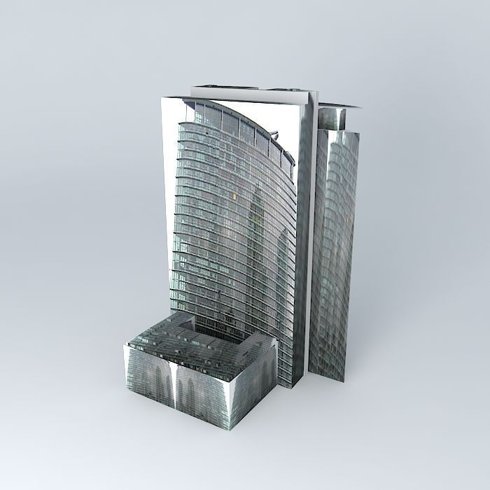 1 West India Quay, London Free 3D model_1
